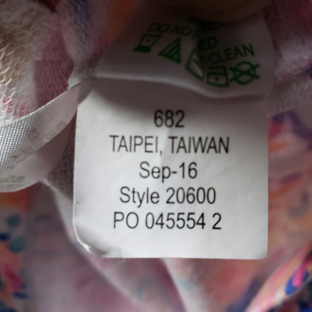 Lilly Pulitzer Size XXS Skipper Popover UPF 50+ 1/2 Zip Pullover Pink Floral - Picture 9 of 9